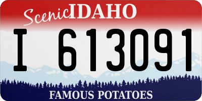 ID license plate I613091