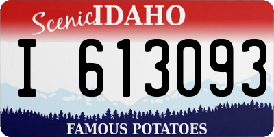 ID license plate I613093