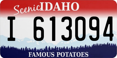 ID license plate I613094