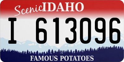 ID license plate I613096
