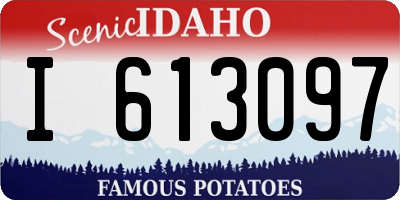 ID license plate I613097