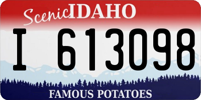 ID license plate I613098