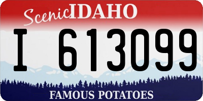 ID license plate I613099