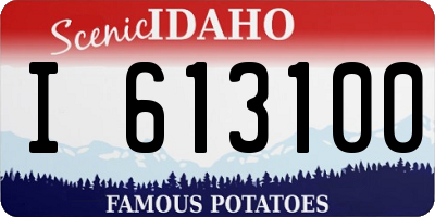 ID license plate I613100