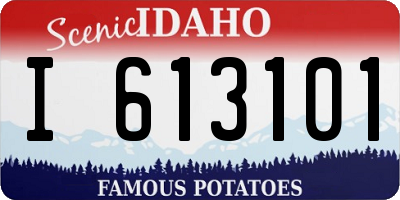 ID license plate I613101