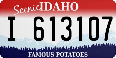 ID license plate I613107