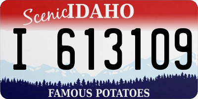 ID license plate I613109