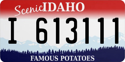 ID license plate I613111
