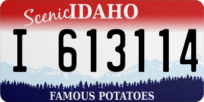 ID license plate I613114