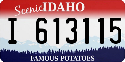 ID license plate I613115