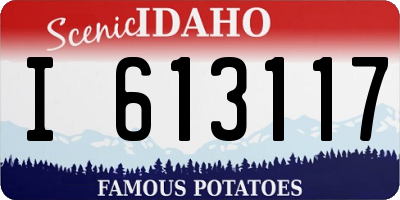 ID license plate I613117