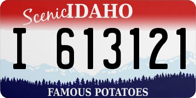ID license plate I613121
