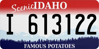 ID license plate I613122
