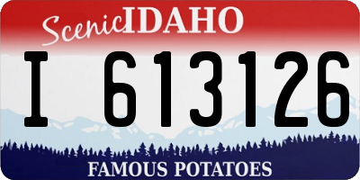 ID license plate I613126