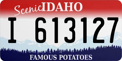ID license plate I613127