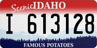ID license plate I613128