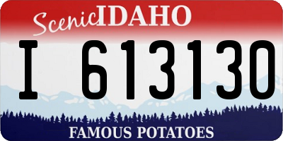 ID license plate I613130