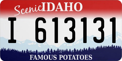 ID license plate I613131