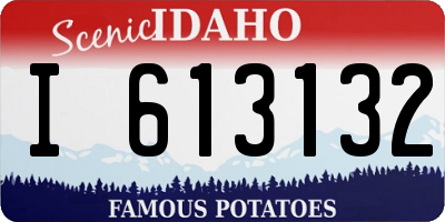 ID license plate I613132