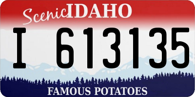 ID license plate I613135