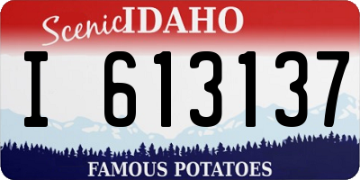 ID license plate I613137