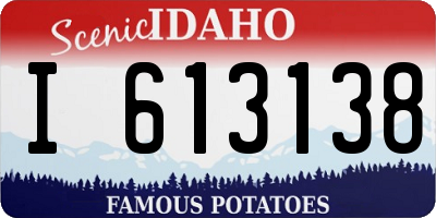 ID license plate I613138