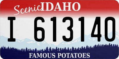 ID license plate I613140