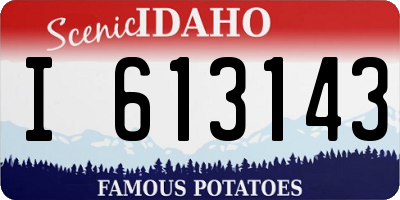 ID license plate I613143