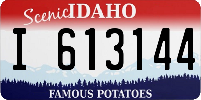 ID license plate I613144