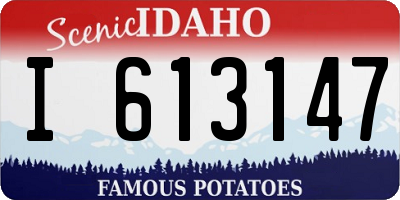 ID license plate I613147