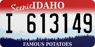 ID license plate I613149