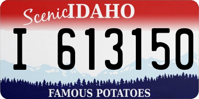 ID license plate I613150