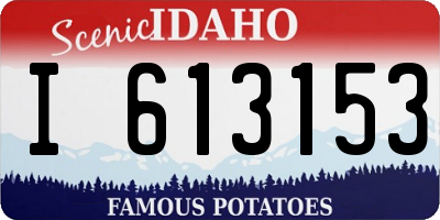 ID license plate I613153