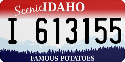 ID license plate I613155