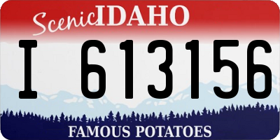 ID license plate I613156
