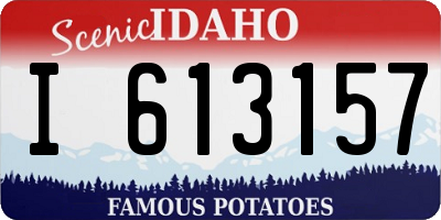 ID license plate I613157
