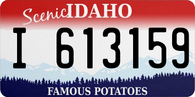 ID license plate I613159
