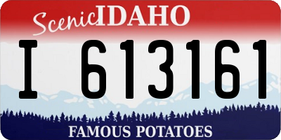 ID license plate I613161