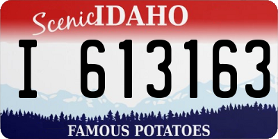 ID license plate I613163
