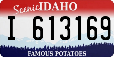 ID license plate I613169