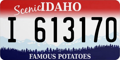 ID license plate I613170