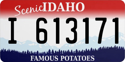 ID license plate I613171