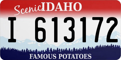 ID license plate I613172
