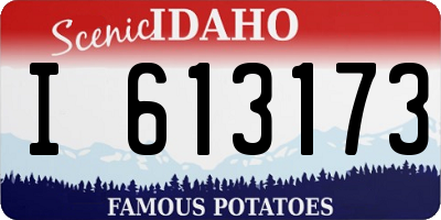 ID license plate I613173