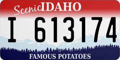 ID license plate I613174
