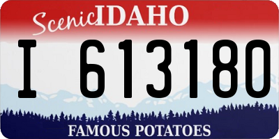 ID license plate I613180