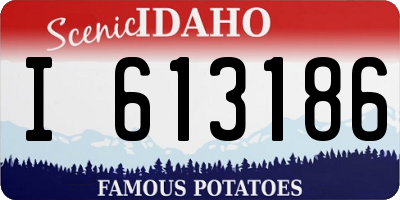 ID license plate I613186