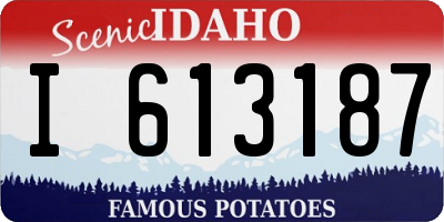 ID license plate I613187