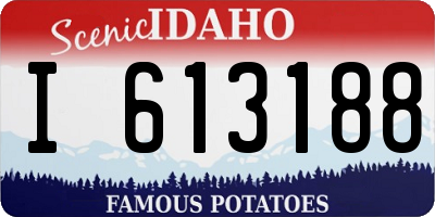 ID license plate I613188