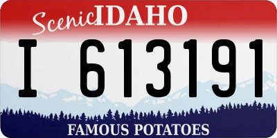 ID license plate I613191